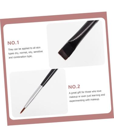 Baluue 6pcs Eyeliner Makeup Brush Dual-use Brush Oblique Eyeliner Brush Eye Brush Rayon Wooden Handle Black - Buy Online on SooperMarket.com