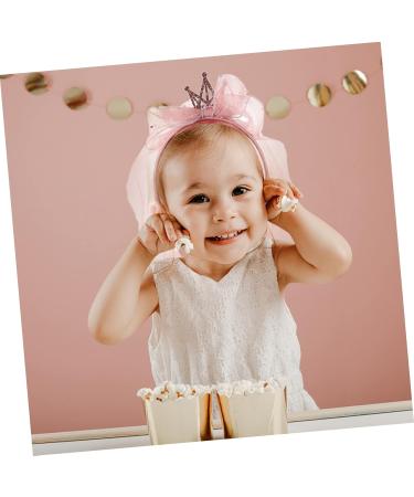 minkissy Headband Hair Wreath Princess Mesh Princess Crown Bow Veil Hair Bobbles Birthday For Girls Veil Princess Hairpiece Fabric Pink Sequins Crown 47x12cm Pink - Buy Online on SooperMarket.com