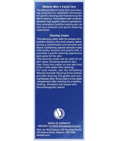 WELEDA Bio for Men Shaving Cream - Natural Razor Foam for Gentle Shave & Skin Protection (75 ml 2-Pack) - Buy Online on SooperMarket.com