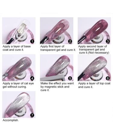 MIZHSE 10ml Universal Cat Eye Gel Nail Polish Silver Soak Off UV/LED Gel Smoothie Wide Nail Polish Gel Magnetic Gel Nail Polish with Magnet BSKMY005 - Buy Online on SooperMarket.com