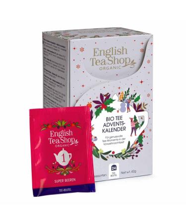 ETS TEE Advent Calendar - 24 Organic Teas | Fruit Herbal Green & Black Tea | Perfect Christmas Gift - Buy Online on SooperMarket.com