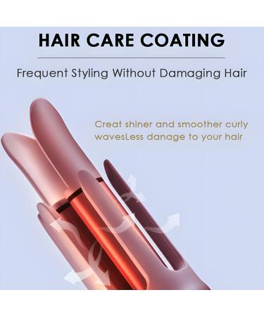 Automatic Hair Curler 32mm Barrel | Pink Curling Iron Wand with 3 Temps & Auto Shut-Off - International Shipping Available - Buy Online on SooperMarket.com