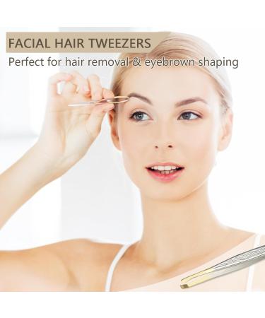 Tweezers Set 3-Piece Precision Tweezers Set Plucking Tweezers for Face Care - Buy Online on SooperMarket.com