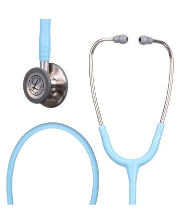 3M Littmann Classic III Monitoring Stethoscope 5912C More Than 2X as Loud* Weighs Less** 27" Marine Blue Satin-Finish Tube for Added Comfort Flexibility and Cleanability Marine Blue Tube Satin Finish Stainless-Finish Chestpiece