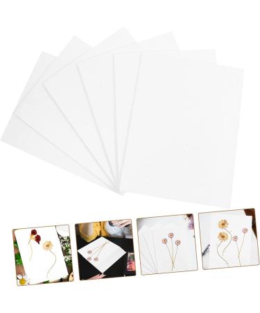 FRCOLOR Dried Flower Blotting Paper Set - Embossed Perforated Specimen Boards for Herbarium, White Flowers Paper - 4pcs 20x15cm - Buy Online on SooperMarket.com