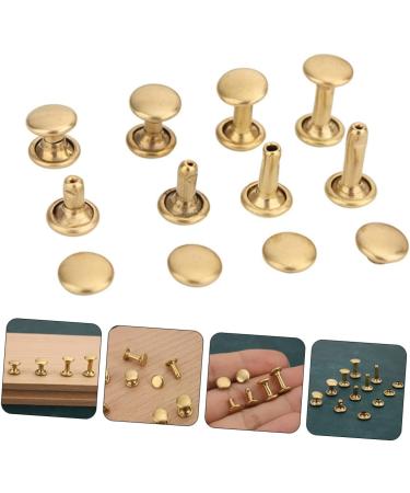 STOBOK 40 Sets Rivet Leather Belt Leather Leash Metal Trim Leather Crafts Repair Studs Mushroom Nails Bags - Buy Online on SooperMarket.com