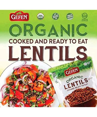 Gefen Organic Cooked Lentils - Ready to Eat - 16.9oz (3 Pack) - Buy Online on SooperMarket.com