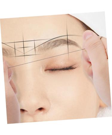 BELLIFFY 1box Eyebrow Drawing Tool Ink Eyebrow Tattoos Ruler Brow Mapping Wire Ruler 6x4.5cm Black - Buy Online on SooperMarket.com