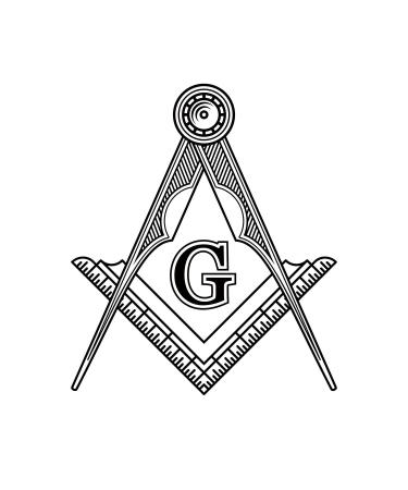 Dopetattoo 6 Sheets Temporary Tattoos Masonic Freemasonry Emblem Temporary tattoo Neck Arm Chest for Women Men Adults Compass Tattoo