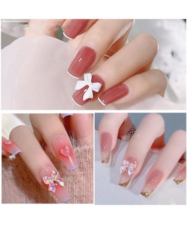 100 Pcs 3D Colorful Aurora Bow Nail Art Resin Rhinestone Charms - Nail Glitter & Accessories - Buy Online on SooperMarket.com