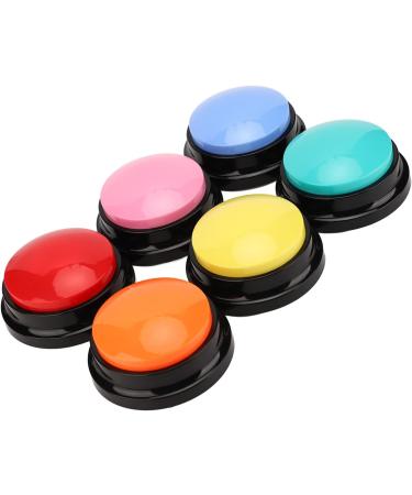 6 Color Recordable Buttons for Dogs Dog Buttons for Communication Dog Talking Button Set Pet Training Buttons 30 Second Record & Playback Teach Your Dog to Talk - 6 Color Packs - Buy Online on SooperMarket.com
