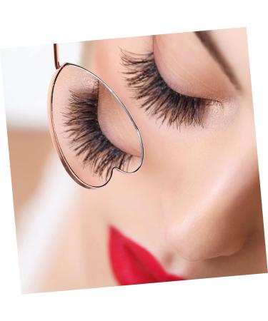 Eyelash Inspection Mirror - Heart Shape Eyelash Mirror for Extensions | Salon Makeup Magnifier (18.7x5.6x0.8cm) - Perfect for Lash Techs - Buy Online on SooperMarket.com