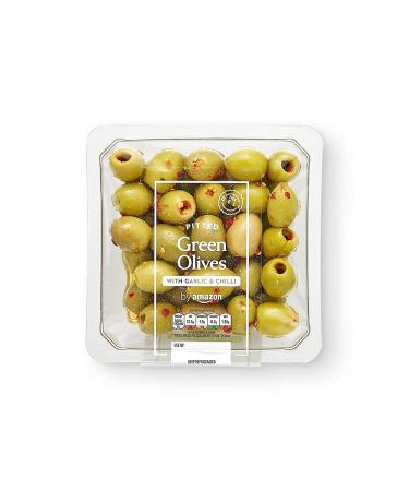 by Amazon Green Olives with Garlic & Chilli 150g