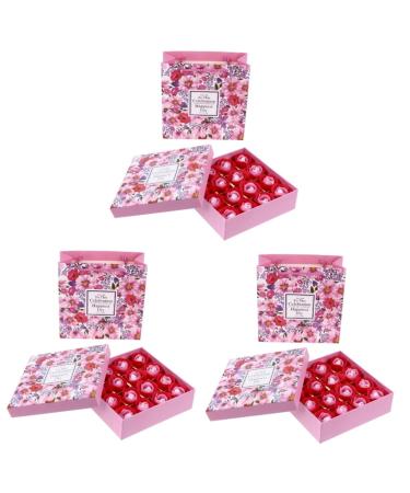 minkissy 3 Boxes Rose Soap Women Christmas Rose Petals Valentine s Day Plant Essential Oil Soap Scented Soap Christmas Soap Mother Body
