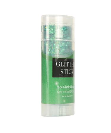 Sparkling Face Gel Charming Nonirritating Glitter Long Lasting Good Decoration Body Glitter Stick Versatile for Eyelids Lips for Face (Green)