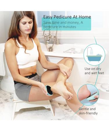 Glass Foot File Callus Remover for Dead Skin Removal - Pedicure Tool for Soft, Smooth Feet - Foot Scrubber and Heel Scraper - Ideal for Men and Women - Buy Online on SooperMarket.com