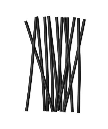 Simple Modern Reusable Straws 12 Pack Plastic for Tumblers and Travel Mugs - Classic, Voyager, Cruiser, Scout - Midnight Black 12 Count (Pack of 1) Midnight Black - Plastic