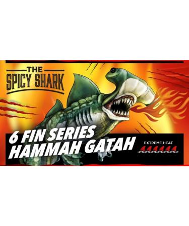 The Spicy Shark Hammah Gatah Extreme Heat Hot Sauce - Made with Scorpion Pepper Habanero Carolina Reaper Pepper & 7-Pot Primo Pepper - Brand Featured on Hot Ones - Buy Online on SooperMarket.com