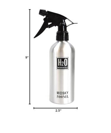 Hair Salon Aluminum Spray Water Bottle (Silver) - Buy Online on SooperMarket.com