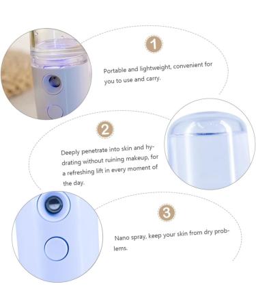 Baluue 1pc Portable Humidifier Handy Mist Sprayer Air Mister for Essential Oils Air Diffuser Blue Plastic 14.5X4CM - Buy Online on SooperMarket.com