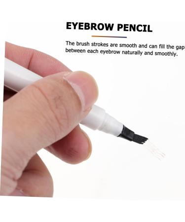 BELLIFFY 4pcs Four Forked Eyebrow Pencil Cosmetic Women Eyebrow Pencils Eyebrow Pencil Brown Make up Kit Abs - Buy Online on SooperMarket.com