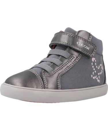 Geox Baby Girl's B Gisli B Sneaker 7 UK Child Dark Grey