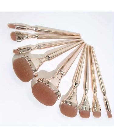 TsoLay 9 Golden Oval Makeup Brush Beginner Brush Traceless Makeup Brush Set Eyeshadow Brush Set - Buy Online on SooperMarket.com