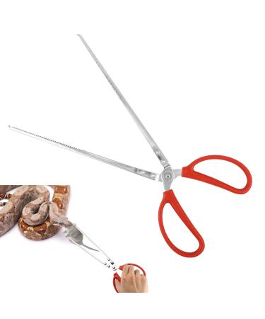 PEUTIER 14.8 Inch Reptile Feeding Tongs Easy-Grip Snake Feeding Tongs Non-Skidding Extra Long Tweezers for Terrarium Axolotl Bearded Dragon Ball Python Tank Accessories