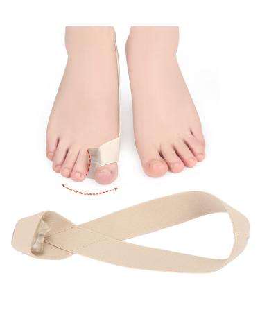 Hallux-Valgus belt elastic soft bunion toe stretcher alignment hallux valgus corrector for bunion-overlapping toes skin color (L)
