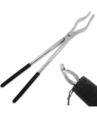 GONGYI 17" Hinge Style Crucible Tongs for Gold Copper Silver Bronze Recycle Metal Smelting Refining Casting Tool