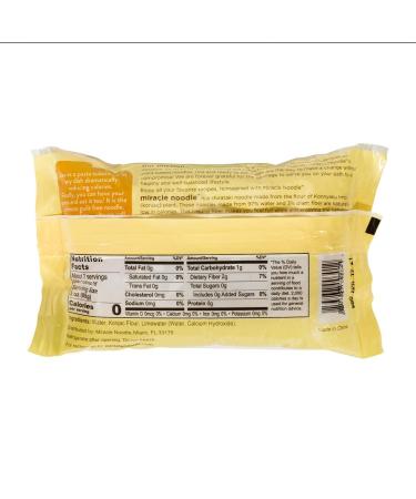 Miracle Noodle Shirataki Konjac Fettuccine Pasta - Zero Carbs, Calories, Gluten & Soy Free, Keto-Friendly - 7 oz (Pack of 6) - Buy Online on SooperMarket.com