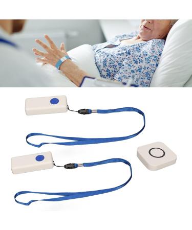 Pusokei Wireless Call Button System for Seniors - 2 Transmitters 1 Receiver 4 Volume Levels 330m Range - Ideal for Nursing Staff & Elder Care - Buy Online on SooperMarket.com