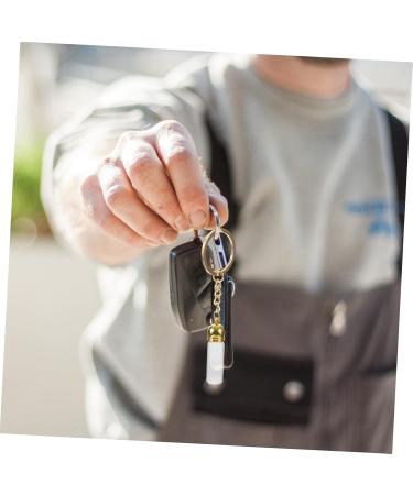 Mini Refillable Glass Bottle Pendant Perfume Keychain - Travel-Friendly Zinc Alloy Key Fob - Buy Online on SooperMarket.com