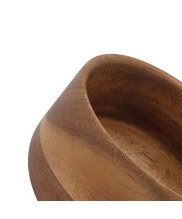 Premium Wooden Shaving Soap Bowl for Men | Burr-Free Compact Shaving Cup for Home & Barber Shop | Easy Lather Natural Wood Grain - Buy Online on SooperMarket.com