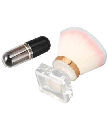 Black Capsule Cosmetic Brush Kit Synthetic Fibre Stylish Handle Thicken Die Cast Fluffy Brushes Strong Powder Holding