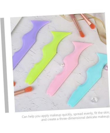 NOLITOY 2pcs Silicone Beauty Ruler Eyeliner Eyebrow Guide Stencils Eyebrow Stencils Aid Blindfold Make up - Buy Online on SooperMarket.com
