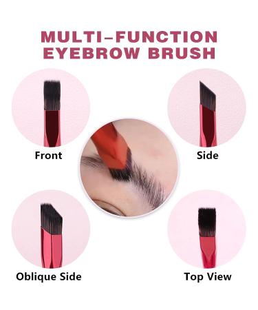 2 Pcs Multi-Function Angled Eyebrow Brushes for Perfect Brow Contouring - Professional and Precise Tools - Buy Online on SooperMarket.com