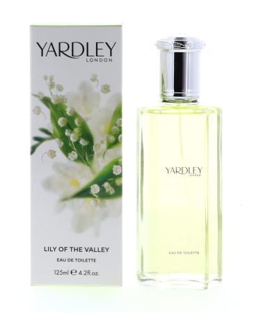 Lily of The Valley by Yardley of London for Women Eau De Toilette Spray 4.2 Ounce .3 pack