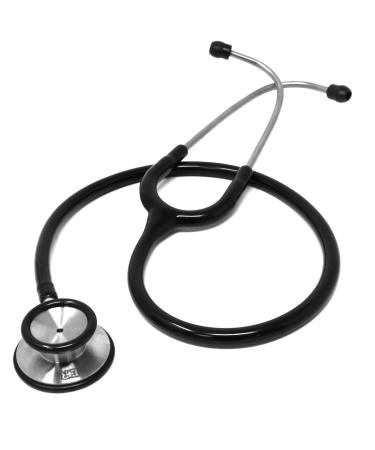Ever Ready First Aid Pro Classic Dual Head Stethoscope for Paramedics and Nurses 4 Ear Tips Replacement Diaphragm - Black