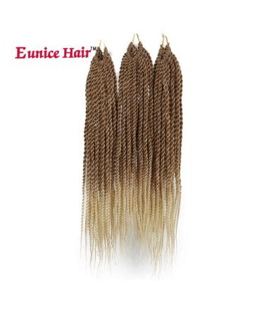 Eunice Senegalese Twist Crochet Braiding Hair Extensions - 22 Inch Synthetic Crochet Braids (27/613) - 6 Packs 30 Roots/Pack Soft & Durable - Buy Online on SooperMarket.com