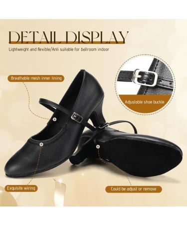Shop Women's Latin Dance Shoes - Comfortable Salsa & Tango 5cm Heel - SWDZM Black Suede - Buy Online on SooperMarket.com