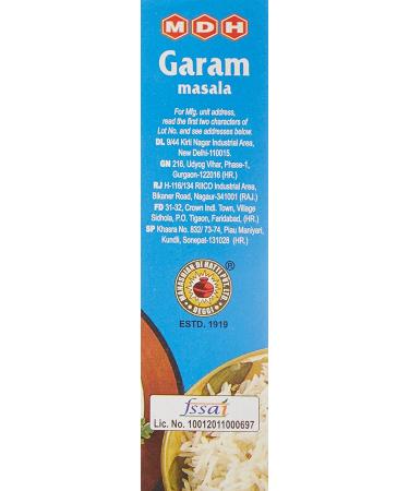 MDH Garam Masala Spice Blend - 3.5 oz | Authentic Indian Cooking Spice - Buy Online on SooperMarket.com