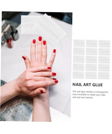 PLAFOPE 15sheets Nail Jelly Glue Gel Nail Glue Nail DIY Glue Fake Nail Glue Pressed Nail Tip Manicure Supplies Self-use Nail Glue Nail Adhesive Tabs Practical Nail Glue Manicure Tools - Buy Online on SooperMarket.com