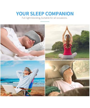 Freshme Mulberry Silk Cotton Sleep Mask | Fully Light Blocking Eye Cover for Side Sleepers | Adjustable Elastic | Comfortable Blinder for Travel, Nap, Yoga | Men & Women - Buy Online on SooperMarket.com