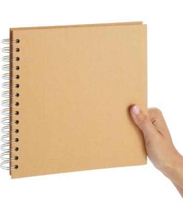 80 Pages Hardcover Kraft Scrapbook Album - Blank 8x8 Inch Journal for Scrapbooking - Buy Online on SooperMarket.com