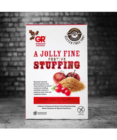 Gordon Rhodes Jolly Fine Festive Gluten Free Gourmet Roast Chestnut & Spiced Cranberry Stuffing Mix