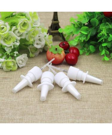 6 Pack 10ml Refillable Glass Nose Spray Bottles - Fine Mist Atomizer for Colloidal Silver Makeup Essential Oils | Brown - Buy Online on SooperMarket.com