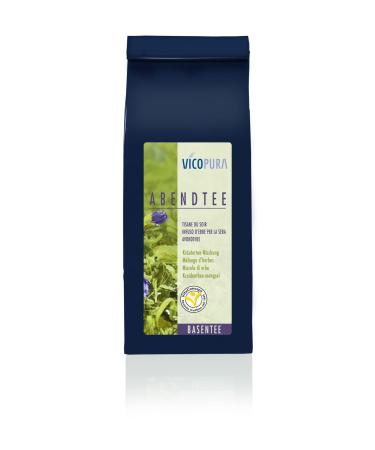 VICOPURA evening tea alkaline herbal tea blend supports the body's chemical processes in the evening and at night (100g)