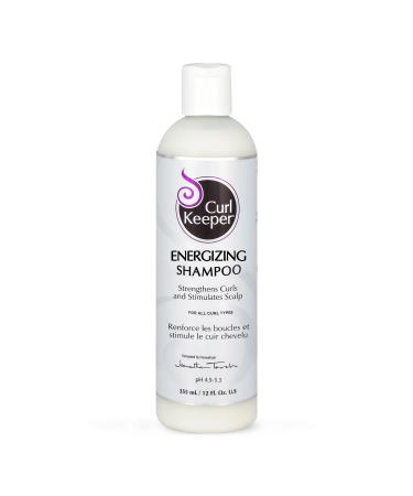Curl Keeper Daily Energizing Shampoo for Curly Hair 12 Fl Oz - Sulfate Free Formula Strengthens and Invigorates Curls Restoring Scalp Health
