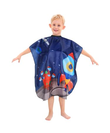 Vokmon children's haircut surrounds hair coloring dress hair cutting edge for children hairdressing slope children cloak with adjustable hair cutting cloak for baby smock cut hair